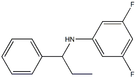 3,5-difluoro-N-(1-phenylpropyl)aniline Structure