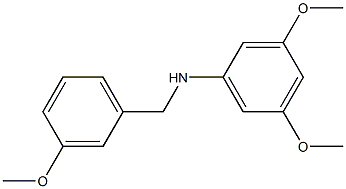 3,5-dimethoxy-N-[(3-methoxyphenyl)methyl]aniline 구조식 이미지