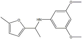 3,5-dimethoxy-N-[1-(5-methylfuran-2-yl)ethyl]aniline 구조식 이미지