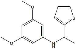 3,5-dimethoxy-N-[1-(thiophen-2-yl)ethyl]aniline Structure