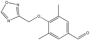 3,5-dimethyl-4-(1,2,4-oxadiazol-3-ylmethoxy)benzaldehyde 구조식 이미지
