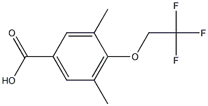 3,5-dimethyl-4-(2,2,2-trifluoroethoxy)benzoic acid Structure