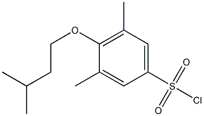 3,5-dimethyl-4-(3-methylbutoxy)benzene-1-sulfonyl chloride Structure
