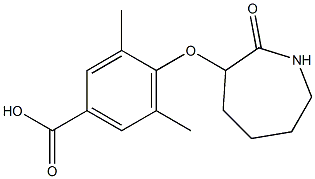3,5-dimethyl-4-[(2-oxoazepan-3-yl)oxy]benzoic acid Structure