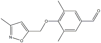 3,5-dimethyl-4-[(3-methyl-1,2-oxazol-5-yl)methoxy]benzaldehyde Structure