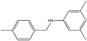3,5-dimethyl-N-[(4-methylphenyl)methyl]aniline 구조식 이미지