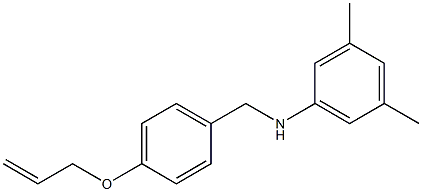 3,5-dimethyl-N-{[4-(prop-2-en-1-yloxy)phenyl]methyl}aniline 구조식 이미지