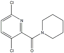 3,6-dichloro-2-(piperidin-1-ylcarbonyl)pyridine Structure