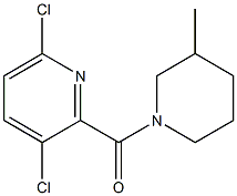 3,6-dichloro-2-[(3-methylpiperidin-1-yl)carbonyl]pyridine Structure