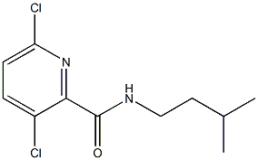 3,6-dichloro-N-(3-methylbutyl)pyridine-2-carboxamide Structure