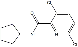 3,6-dichloro-N-cyclopentylpyridine-2-carboxamide Structure