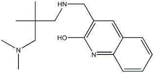 3-[({2-[(dimethylamino)methyl]-2-methylpropyl}amino)methyl]quinolin-2-ol 구조식 이미지