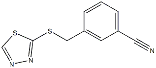 3-[(1,3,4-thiadiazol-2-ylsulfanyl)methyl]benzonitrile Structure