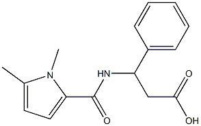 3-[(1,5-dimethyl-1H-pyrrol-2-yl)formamido]-3-phenylpropanoic acid 구조식 이미지