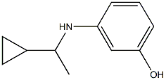 3-[(1-cyclopropylethyl)amino]phenol Structure