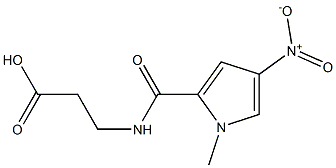 3-[(1-methyl-4-nitro-1H-pyrrol-2-yl)formamido]propanoic acid 구조식 이미지
