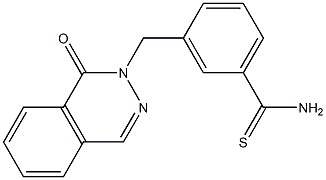 3-[(1-oxophthalazin-2(1H)-yl)methyl]benzenecarbothioamide 구조식 이미지