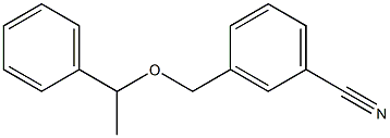 3-[(1-phenylethoxy)methyl]benzonitrile 구조식 이미지
