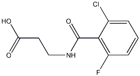 3-[(2-chloro-6-fluorophenyl)formamido]propanoic acid Structure