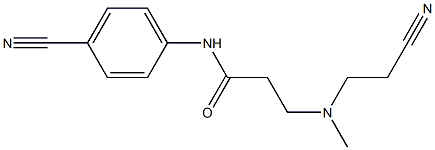 3-[(2-cyanoethyl)(methyl)amino]-N-(4-cyanophenyl)propanamide 구조식 이미지