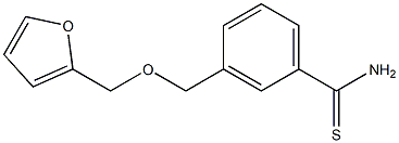 3-[(2-furylmethoxy)methyl]benzenecarbothioamide 구조식 이미지