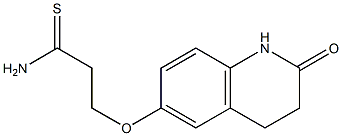 3-[(2-oxo-1,2,3,4-tetrahydroquinolin-6-yl)oxy]propanethioamide 구조식 이미지