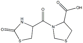 3-[(2-oxo-1,3-thiazolidin-4-yl)carbonyl]-1,3-thiazolidine-4-carboxylic acid Structure