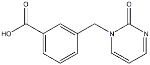 3-[(2-oxopyrimidin-1(2H)-yl)methyl]benzoic acid 구조식 이미지