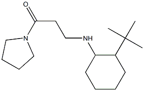 3-[(2-tert-butylcyclohexyl)amino]-1-(pyrrolidin-1-yl)propan-1-one 구조식 이미지