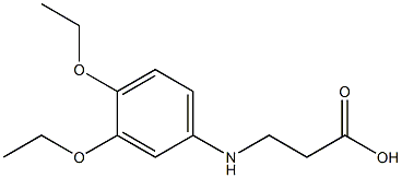 3-[(3,4-diethoxyphenyl)amino]propanoic acid Structure