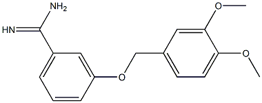 3-[(3,4-dimethoxybenzyl)oxy]benzenecarboximidamide Structure