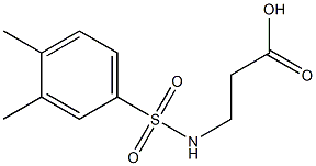 3-[(3,4-dimethylbenzene)sulfonamido]propanoic acid Structure