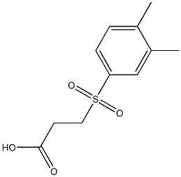 3-[(3,4-dimethylphenyl)sulfonyl]propanoic acid Structure