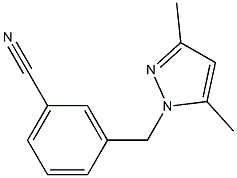 3-[(3,5-dimethyl-1H-pyrazol-1-yl)methyl]benzonitrile Structure