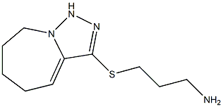 3-[(3-aminopropyl)sulfanyl]-5H,6H,7H,8H,9H-[1,2,4]triazolo[3,4-a]azepine 구조식 이미지