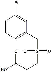 3-[(3-bromobenzyl)sulfonyl]propanoic acid Structure