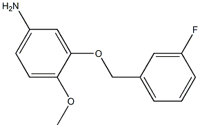 3-[(3-fluorobenzyl)oxy]-4-methoxyaniline 구조식 이미지