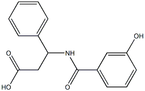 3-[(3-hydroxybenzoyl)amino]-3-phenylpropanoic acid Structure