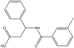 3-[(3-iodophenyl)formamido]-3-phenylpropanoic acid Structure
