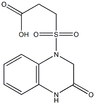 3-[(3-oxo-1,2,3,4-tetrahydroquinoxaline-1-)sulfonyl]propanoic acid 구조식 이미지