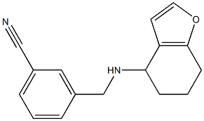 3-[(4,5,6,7-tetrahydro-1-benzofuran-4-ylamino)methyl]benzonitrile Structure