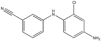 3-[(4-amino-2-chlorophenyl)amino]benzonitrile Structure