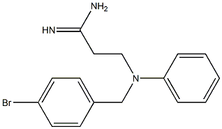 3-[(4-bromobenzyl)(phenyl)amino]propanimidamide 구조식 이미지
