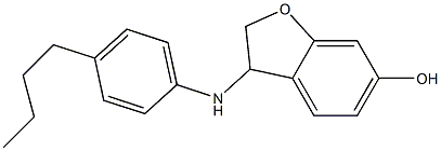 3-[(4-butylphenyl)amino]-2,3-dihydro-1-benzofuran-6-ol Structure