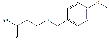 3-[(4-methoxyphenyl)methoxy]propanethioamide Structure