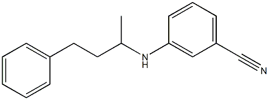 3-[(4-phenylbutan-2-yl)amino]benzonitrile Structure