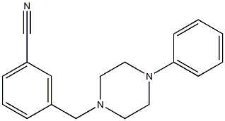 3-[(4-phenylpiperazin-1-yl)methyl]benzonitrile 구조식 이미지
