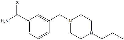 3-[(4-propylpiperazin-1-yl)methyl]benzenecarbothioamide Structure