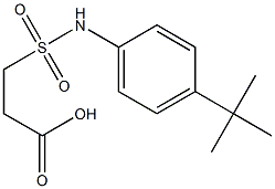 3-[(4-tert-butylphenyl)sulfamoyl]propanoic acid Structure