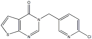 3-[(6-chloropyridin-3-yl)methyl]-3H,4H-thieno[2,3-d]pyrimidin-4-one 구조식 이미지